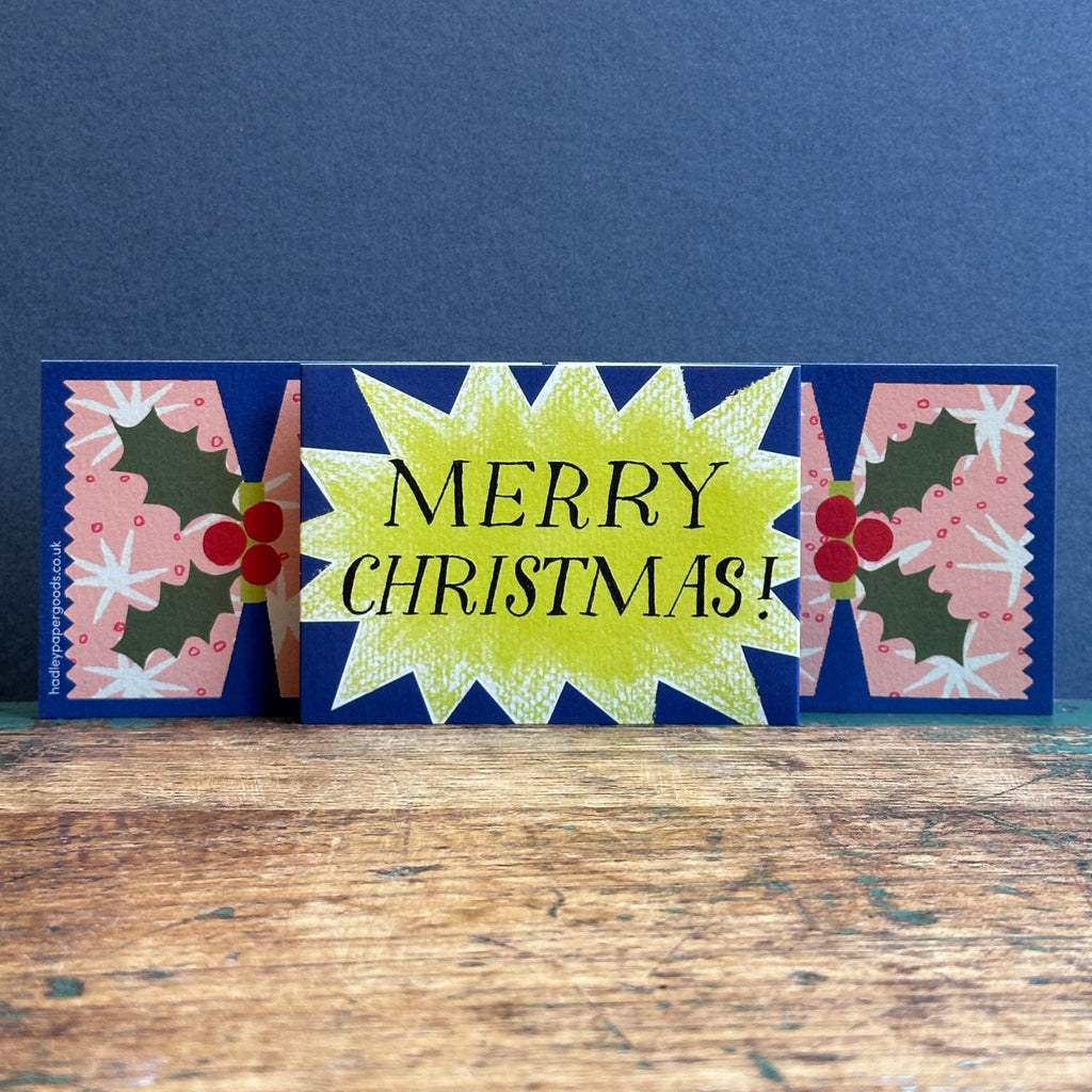 Christmas Card - Cracker - Starburst