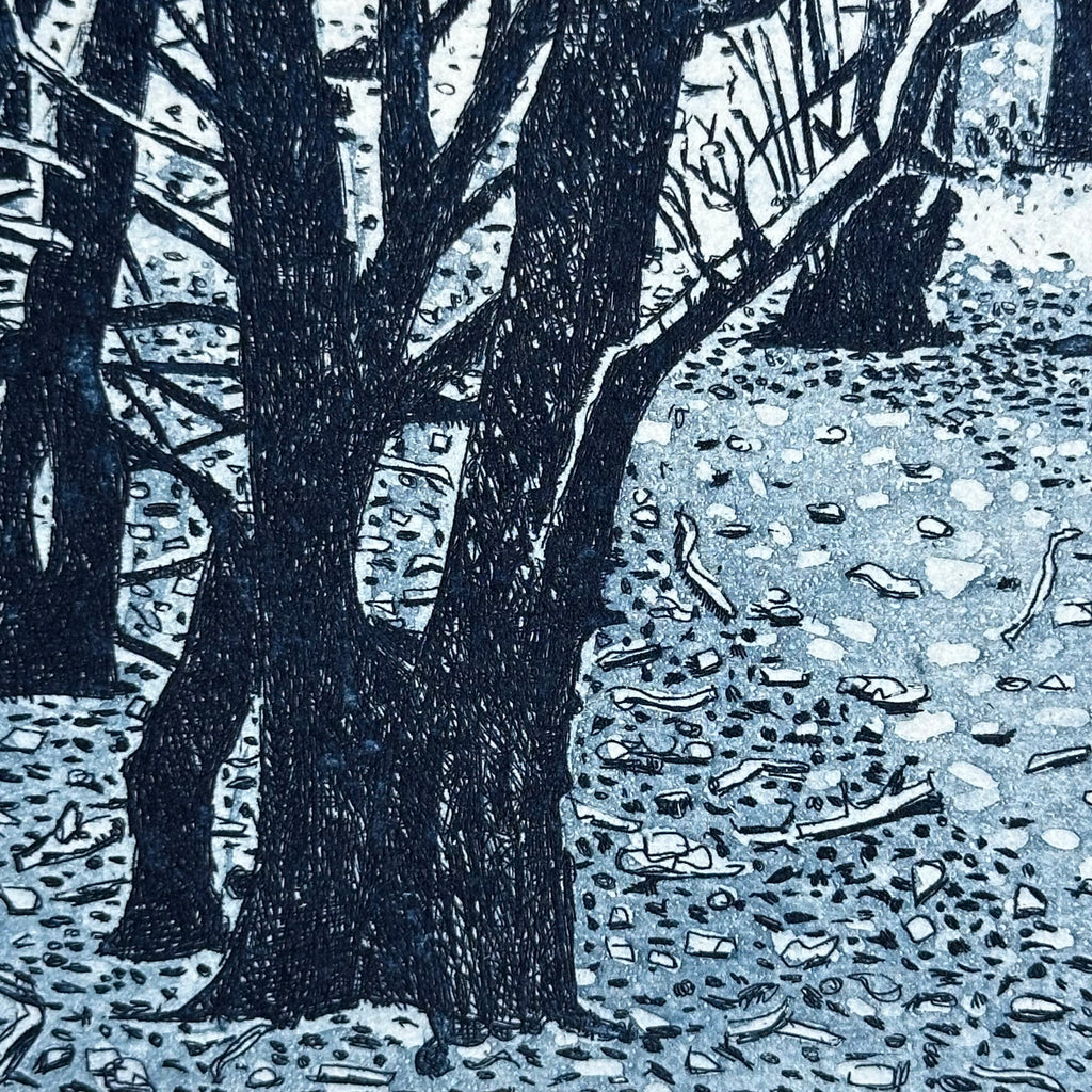 Etching - In a Spinney - Unframed
