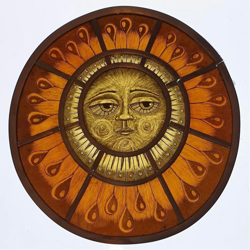 Stained Glass - Large - Amber Sun