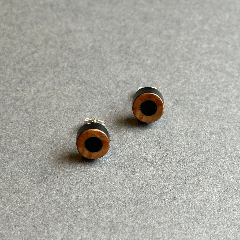 Pencil Stud Earrings - Black