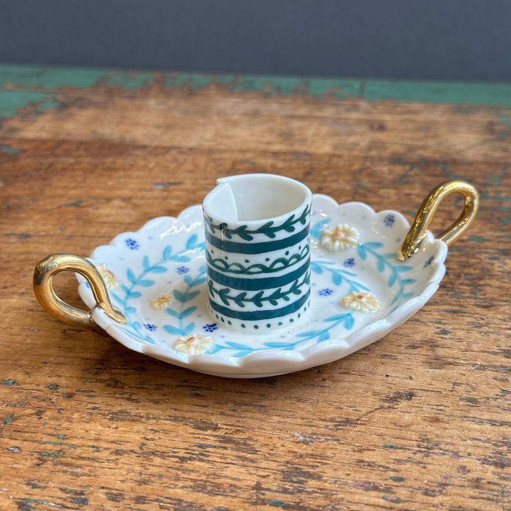 Candle Holder with Handles #F