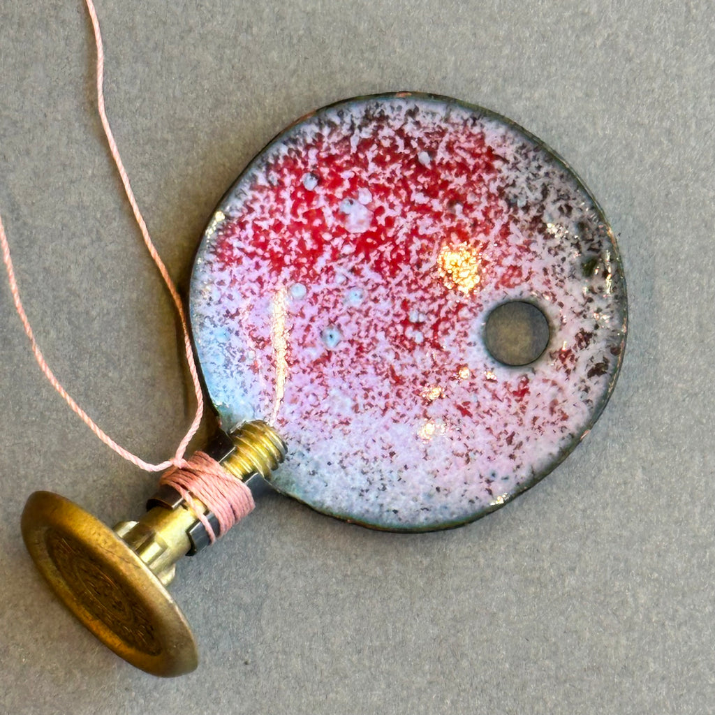 Decorative Enamel Spoon 'Spear & Jackson Brass Bolt’