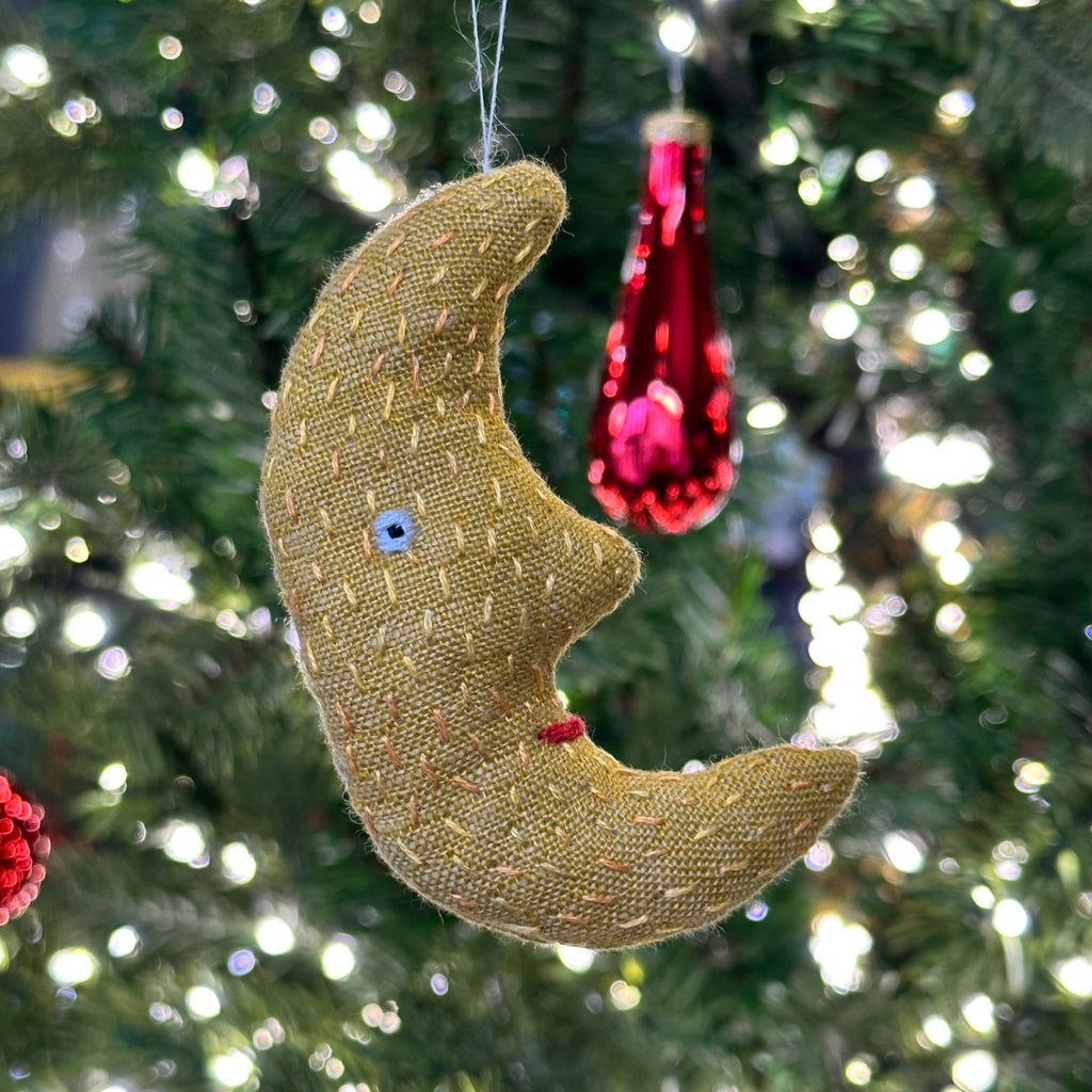 Hand Stitched - Crescent Moon