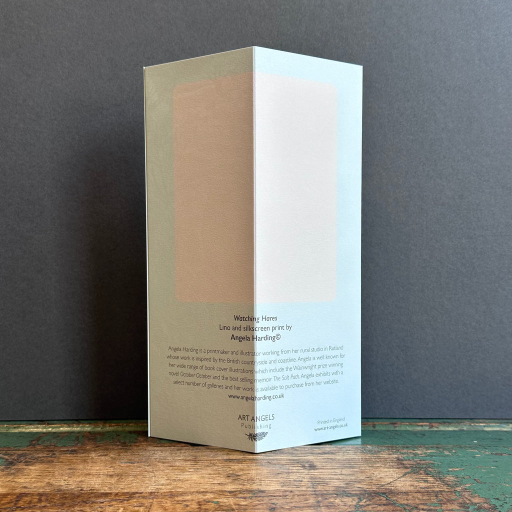 Die-Cut Card - Angela Harding - Watching Hares