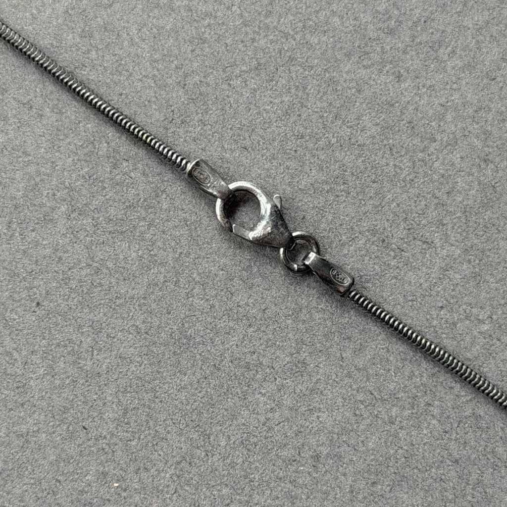 Landscape Necklace - Silver, Oxidised Silver & Gold