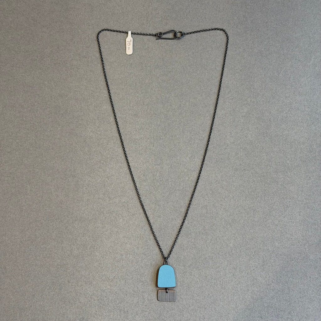 Minimalist Stripe Pendant Teal