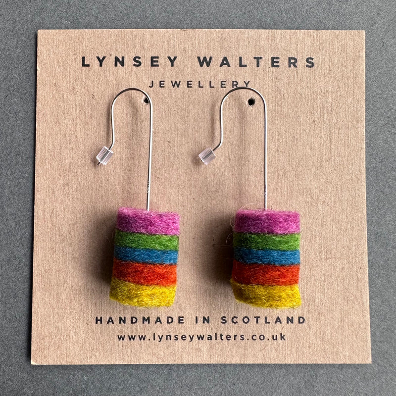 Ombre Drop Earrings 'Multi Soft'