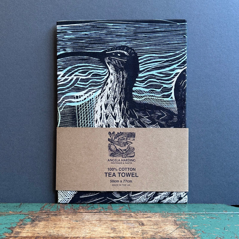 Angela Harding Tea Towel ‘Two Curlews’