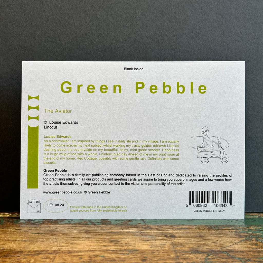 Green Pebble G/Card - Louise Edwards - The Aviator