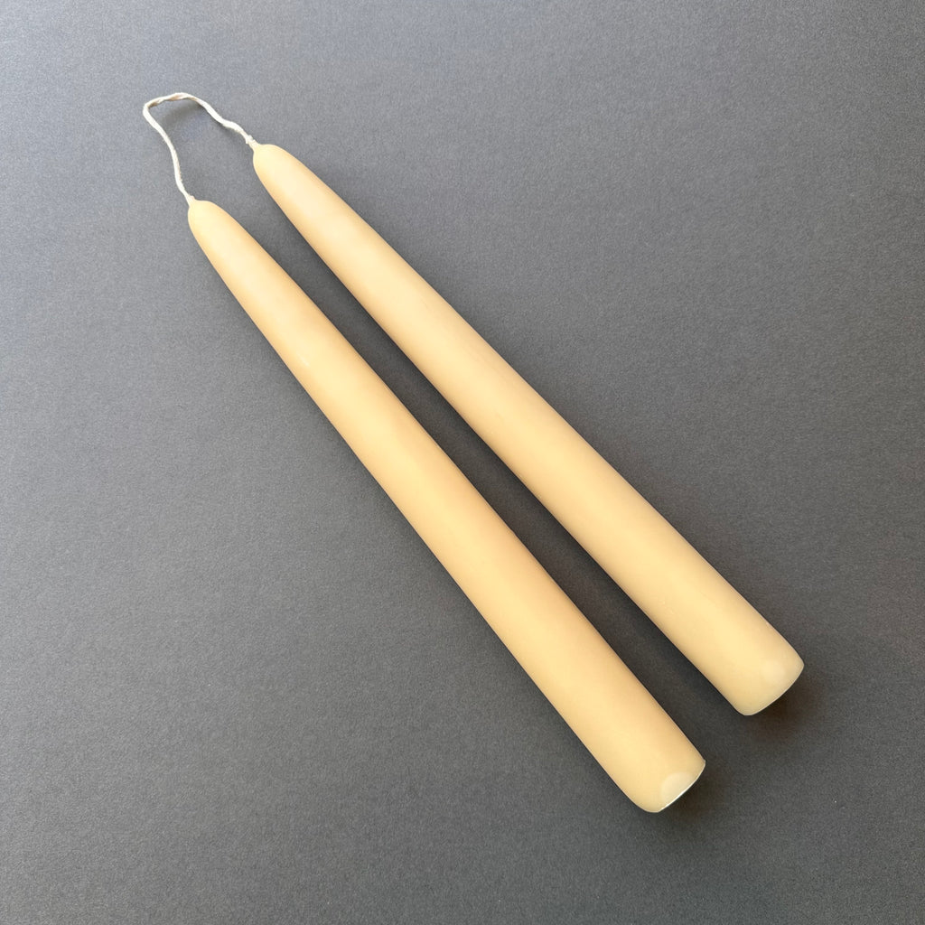 Pair Beeswax Candles - Giant