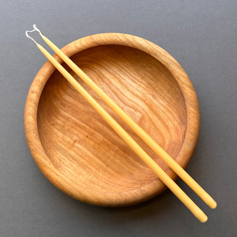 Pair Beeswax Candles - Taper Long