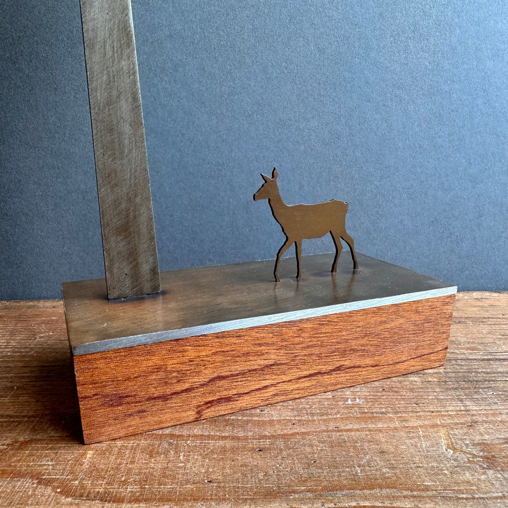 Sculpture -  Tall Tree & Deer