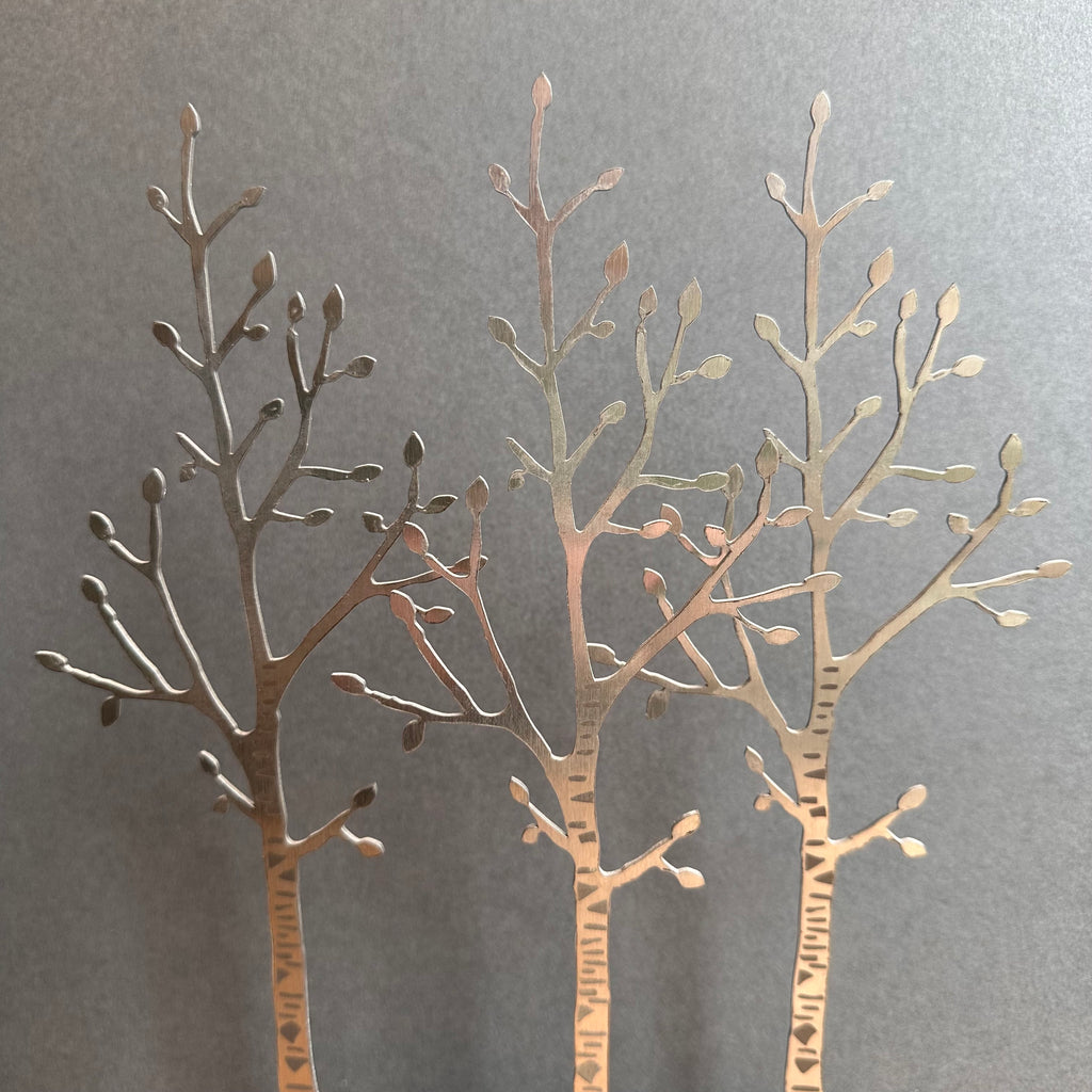 Sculpture -  Silver Birch with Fox