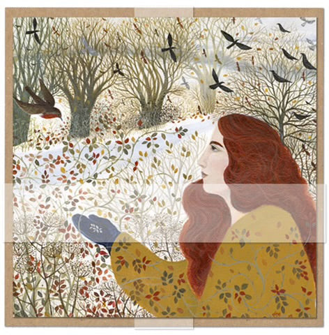 Note Pack - Set of 6 - Dee Nickerson - A Treat for the Robin