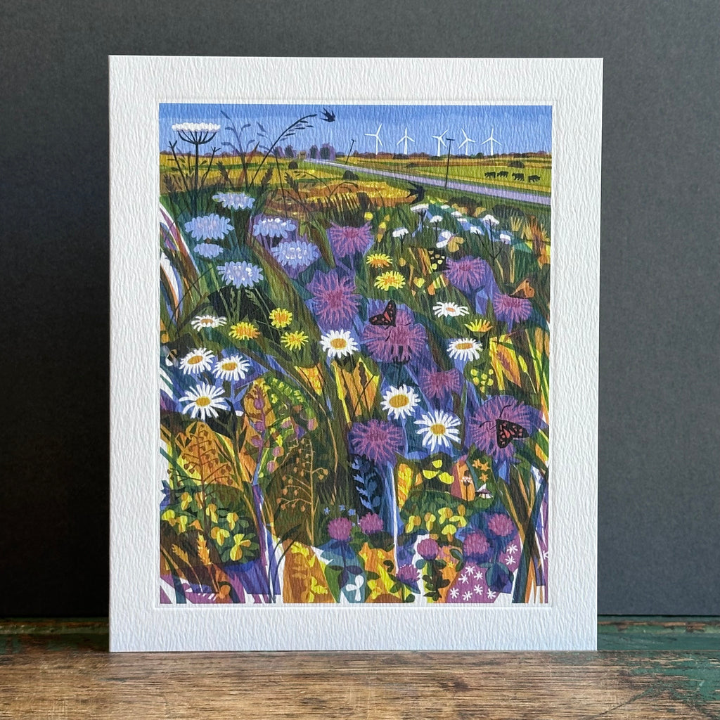 G/Card - Carry Akroyd - Meadow Flowers & Turbines