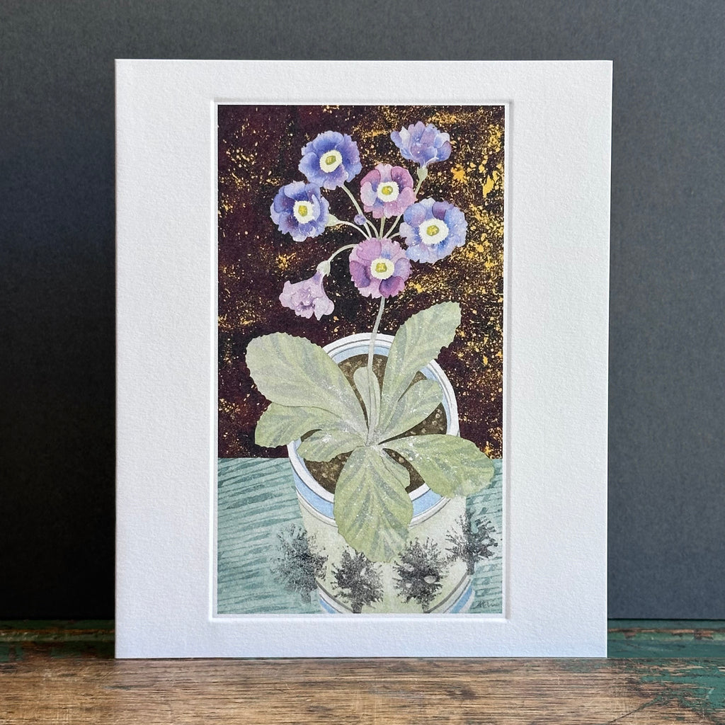 G/Card - Angie Lewin - McWatts Blue in Mochaware Cup