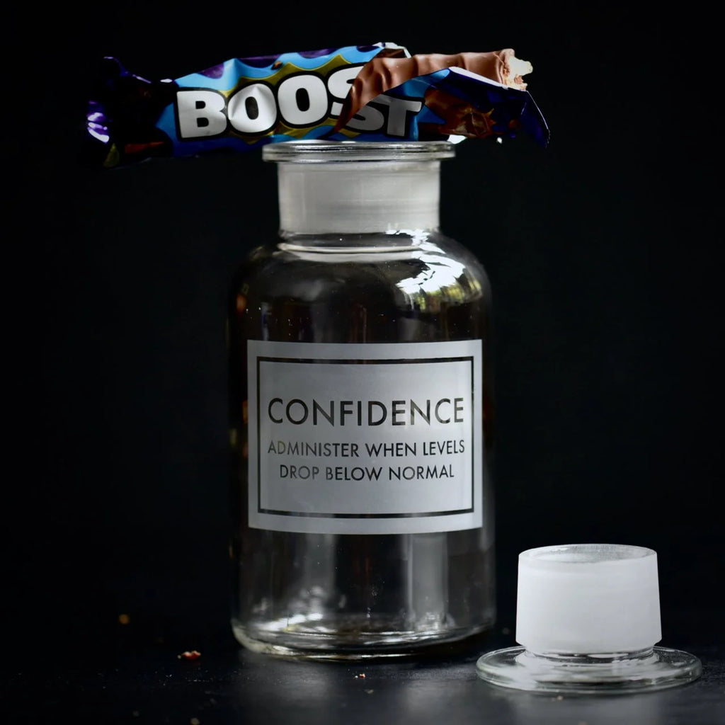 Etched Apothecary Jar Medium