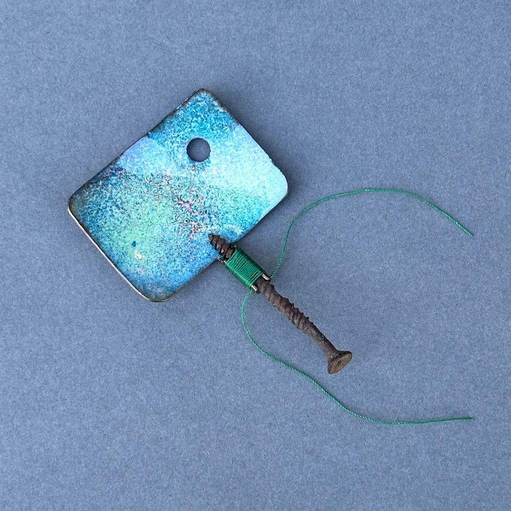 Decorative Enamel Spoon 'Old Metal Screw’