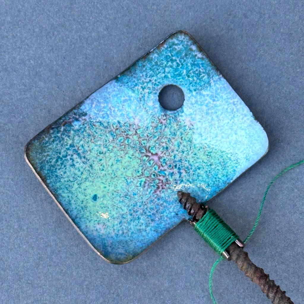 Decorative Enamel Spoon 'Old Metal Screw’