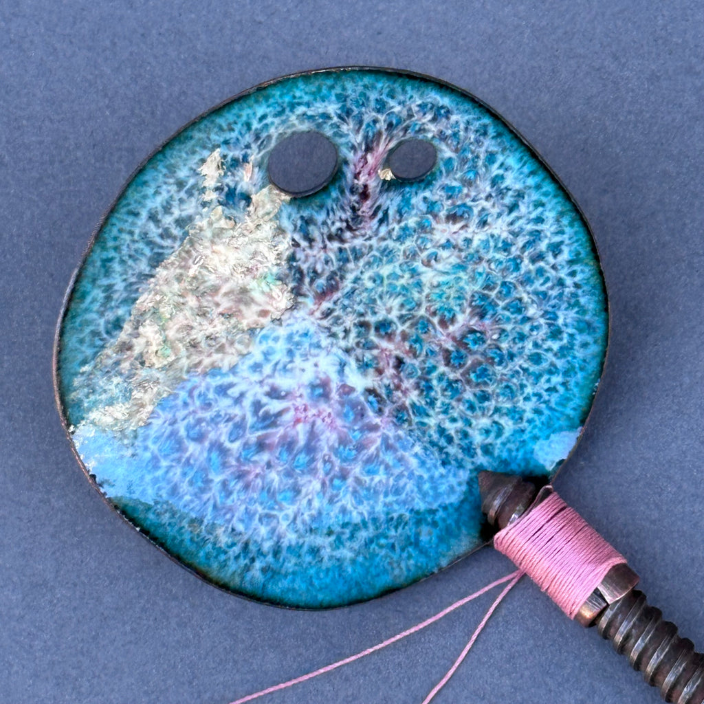 Decorative Enamel Spoon 'Small Brass Bolt’