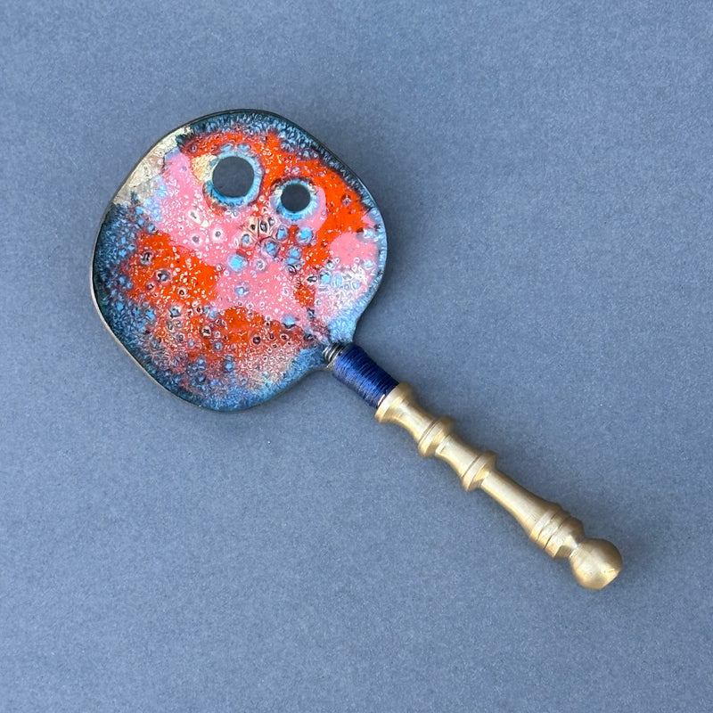 Decorative Enamel Spoon ‘Decorative Brass Bolt’