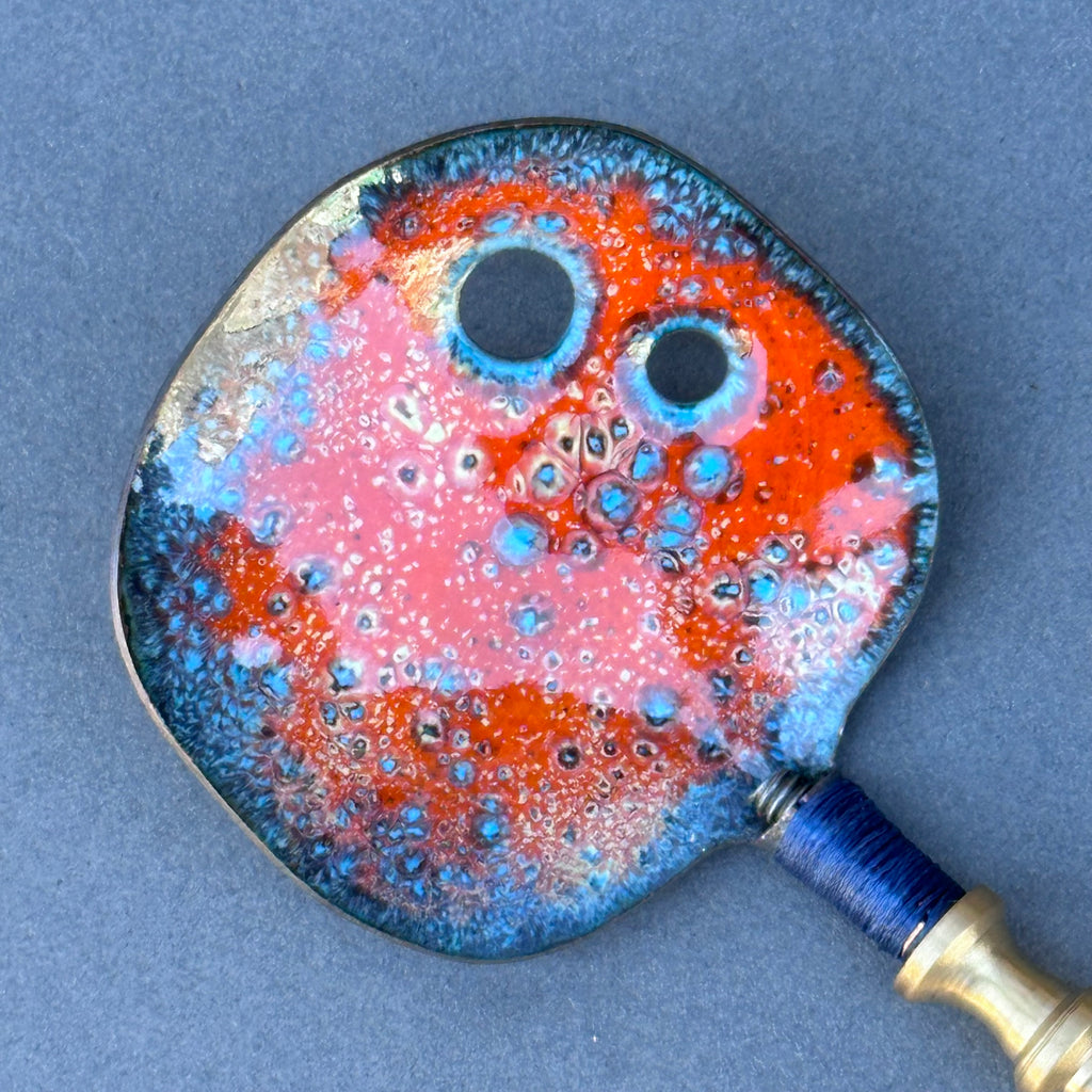 Decorative Enamel Spoon ‘Decorative Brass Bolt’