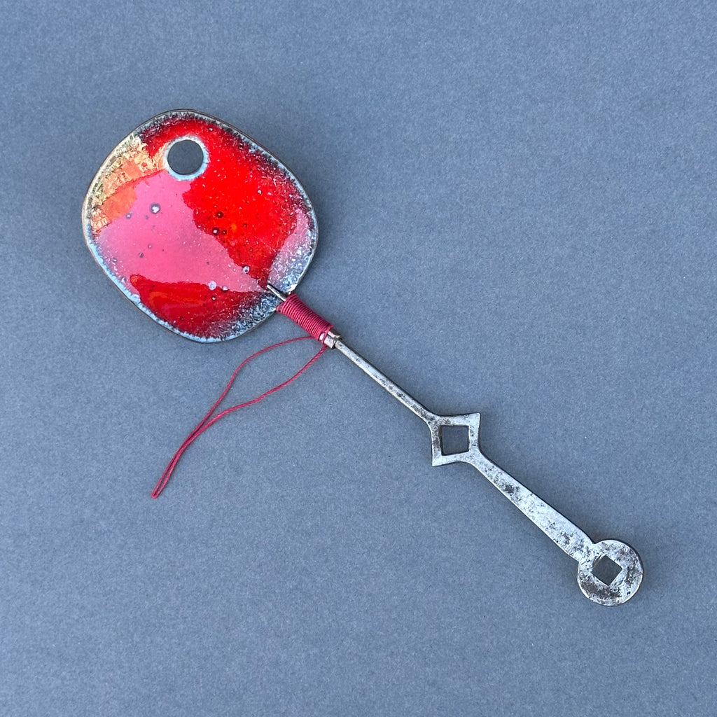 Decorative Enamel Spoon 'Clock Hand’