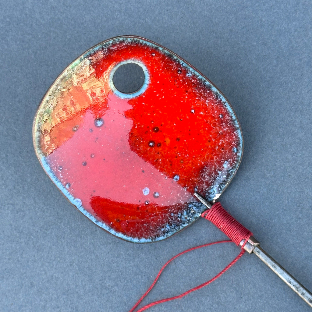 Decorative Enamel Spoon 'Clock Hand’