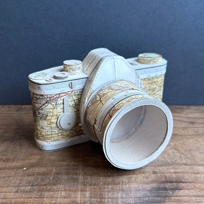 Paper SLR Camera - Maps - Haworth
