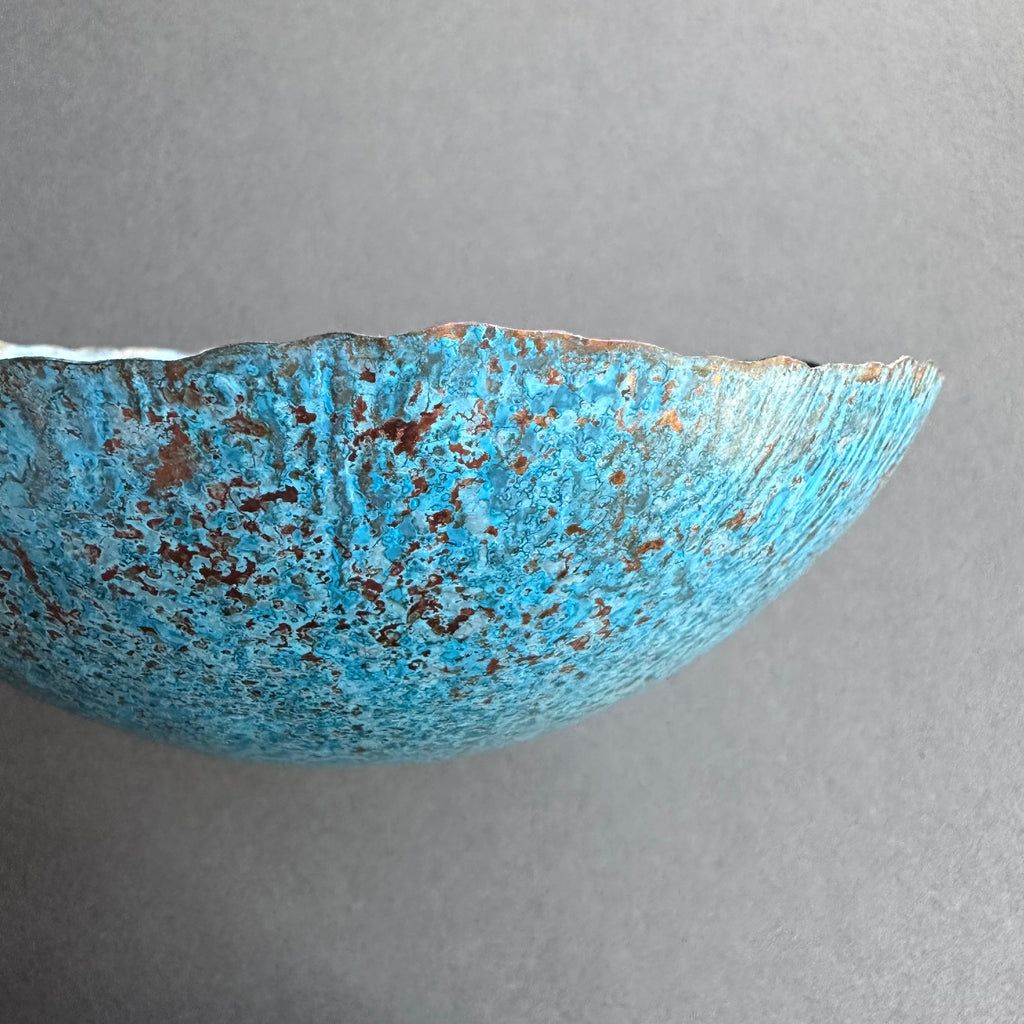 Patinated Copper Bowl - 16cm