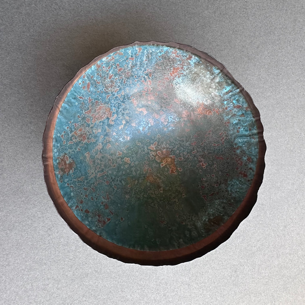 Patinated Copper Bowl - 12cm