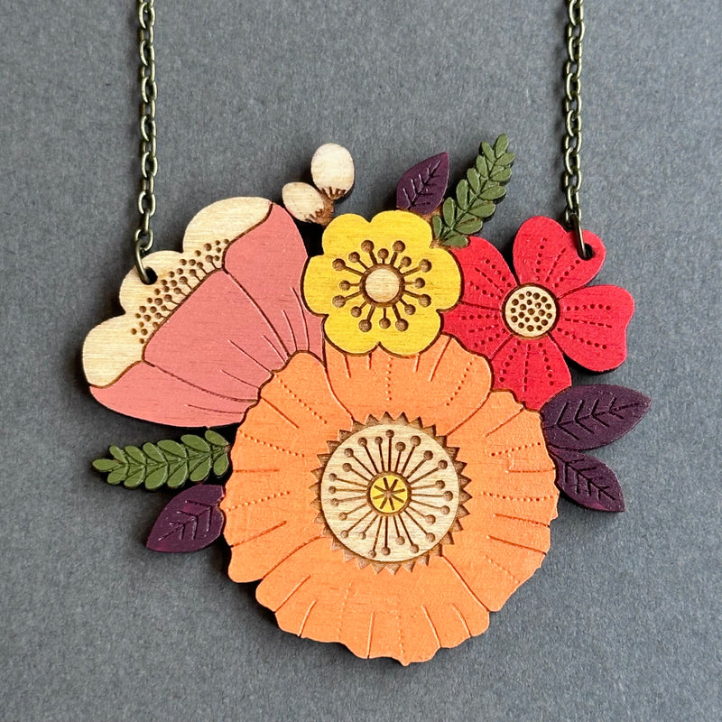 IBC In Bloom Necklace ‘Autumn Posy’
