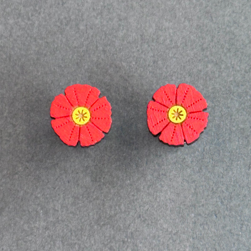 IBC In Bloom Stud Earrings ‘Poppy’