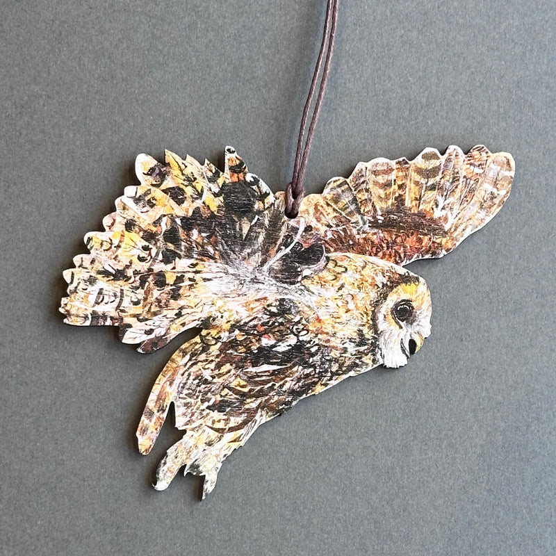 Wooden Decoration - Tawny Owl