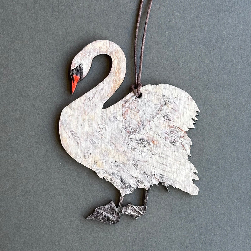 Wooden Decoration - Swan