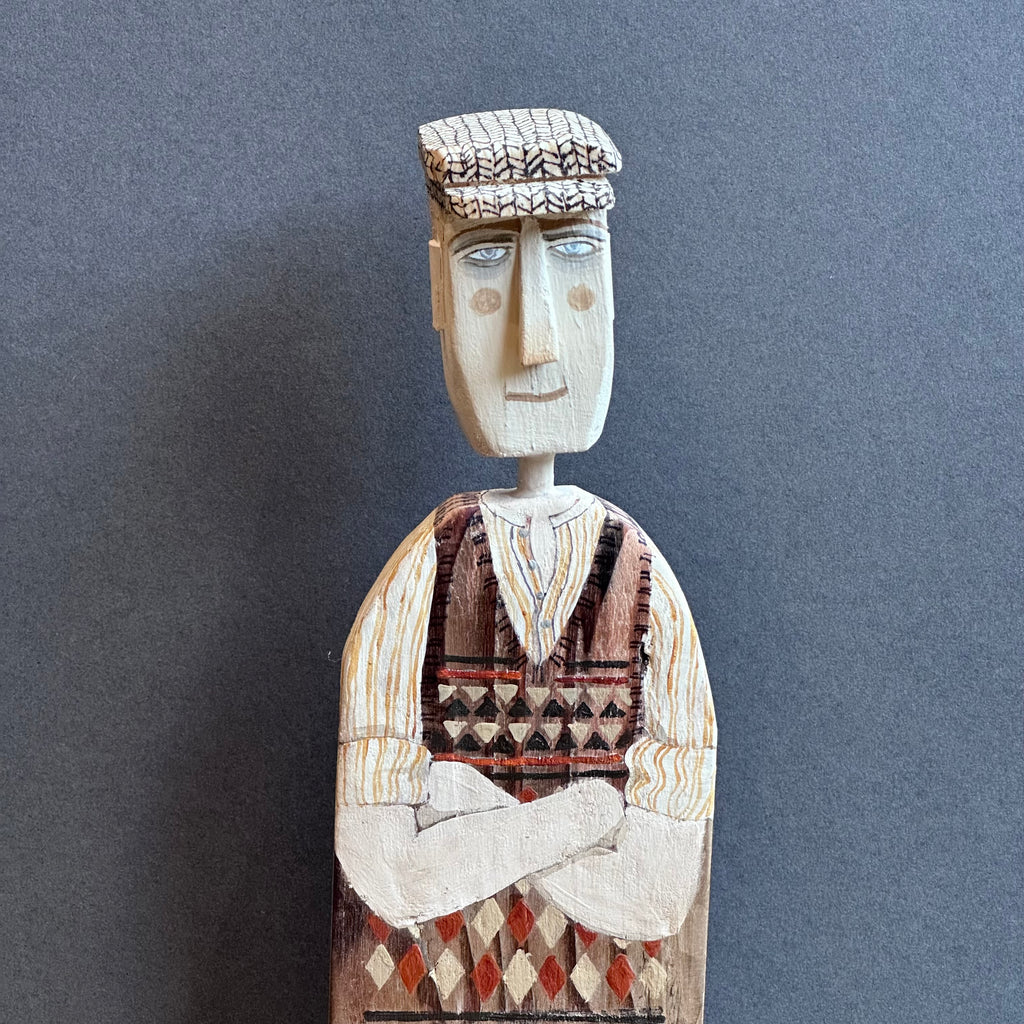 Man in Flat Cap ‘Norman’ Driftwood Sculpture
