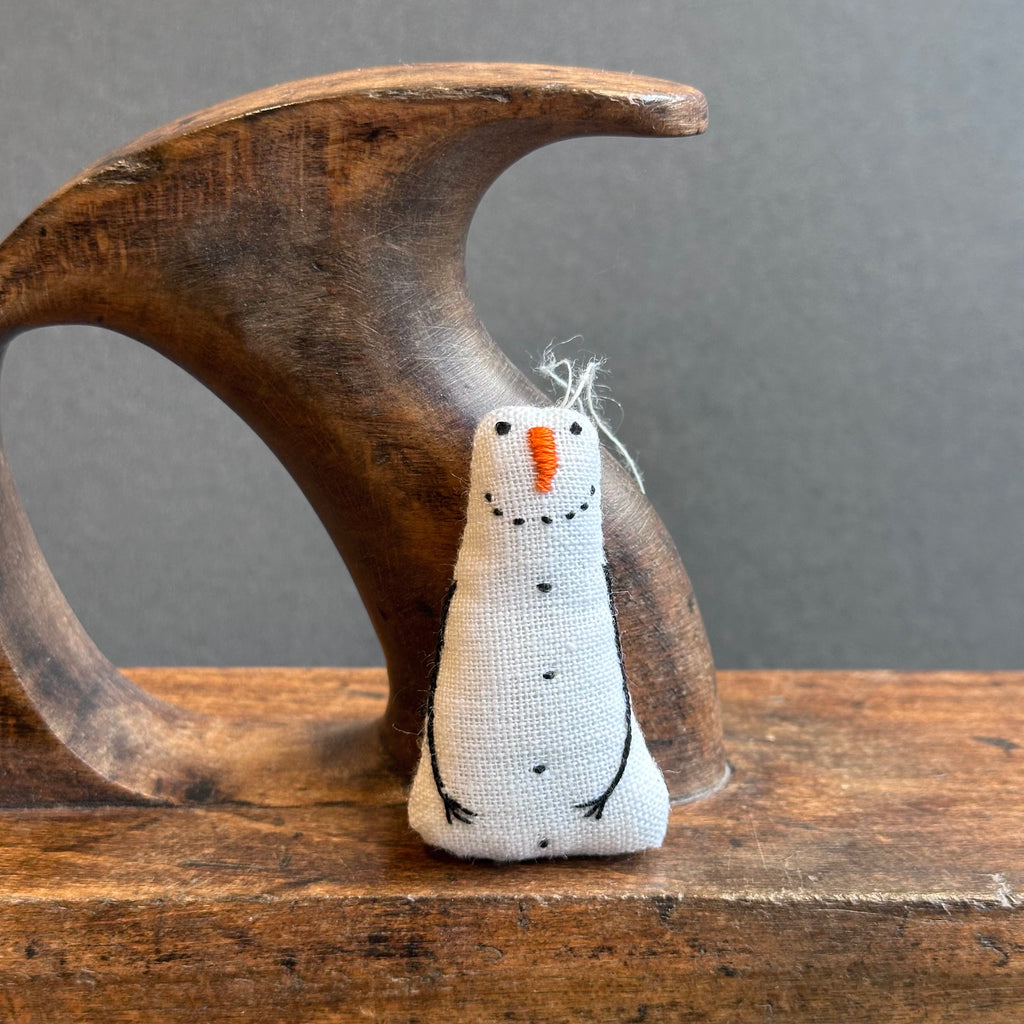 Hand Stitched - Snowman - Small