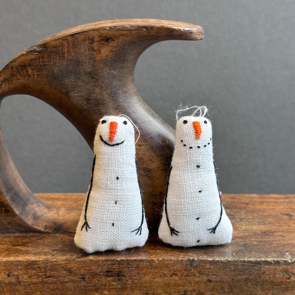 Hand Stitched - Snowman - Small