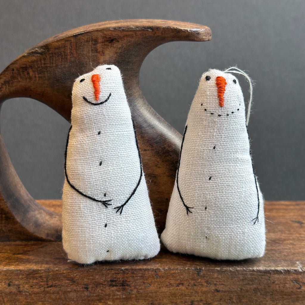 Hand Stitched - Snowman - Midi