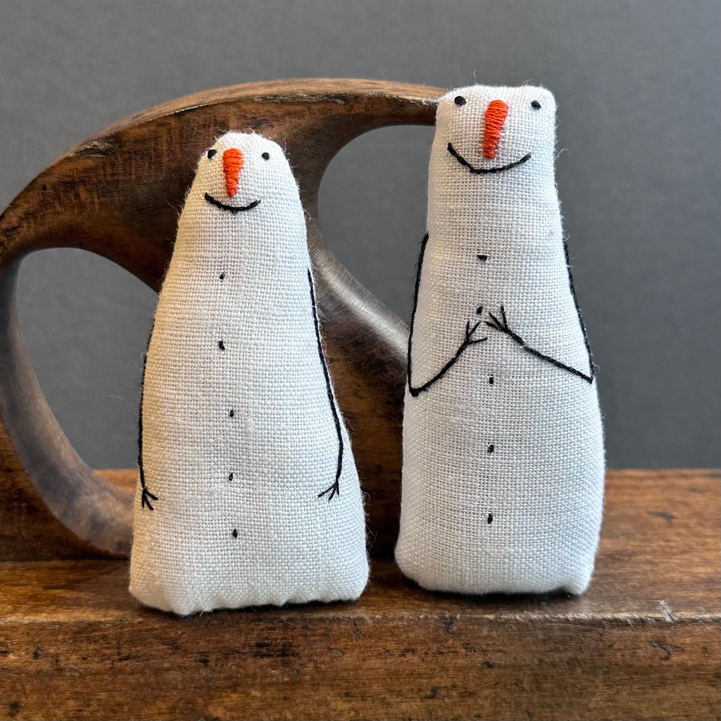 Hand Stitched - Snowman - Large