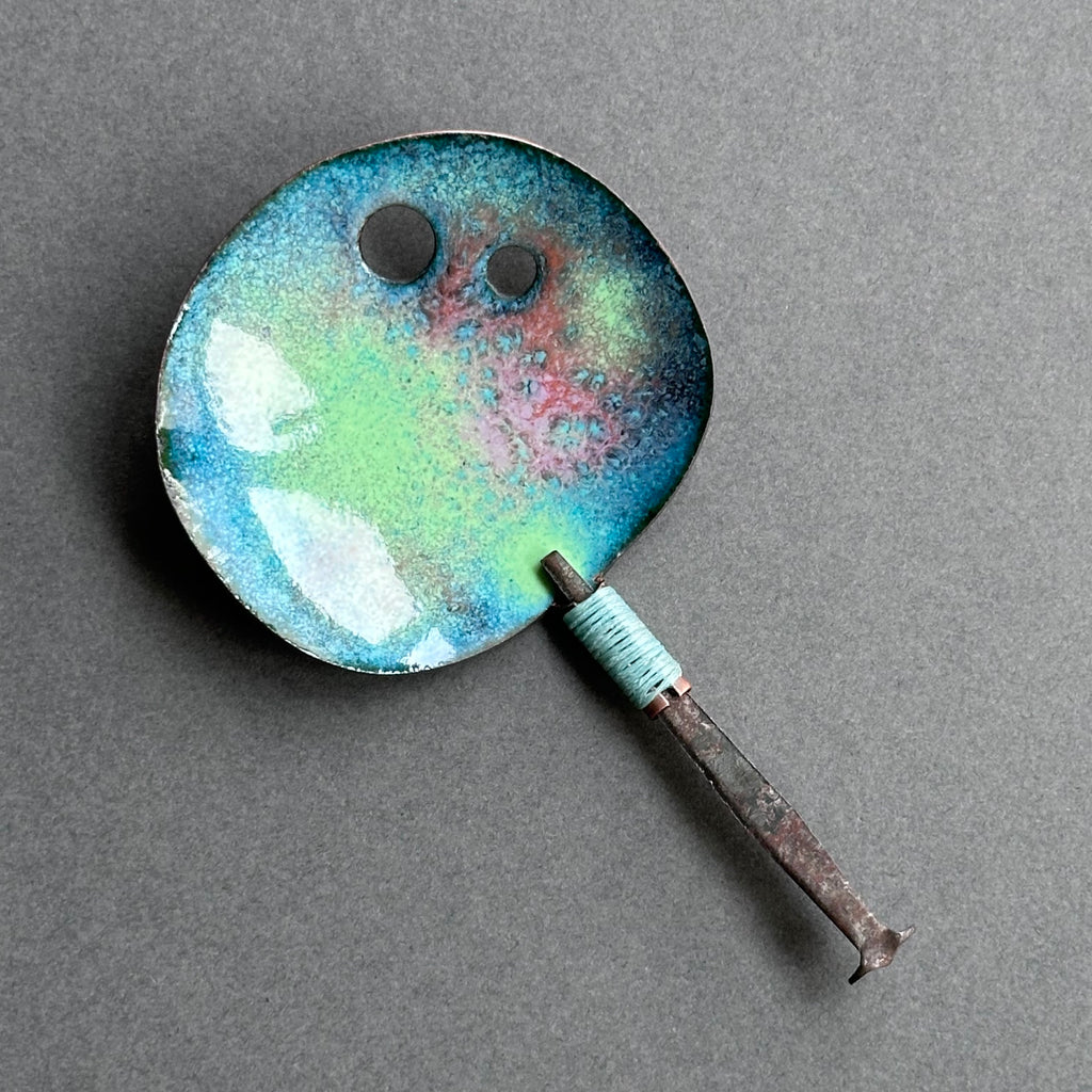 Decorative Enamel Spoon 'Flat Nail’