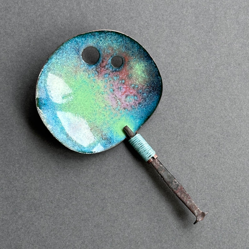 Decorative Enamel Spoon 'Flat Nail’