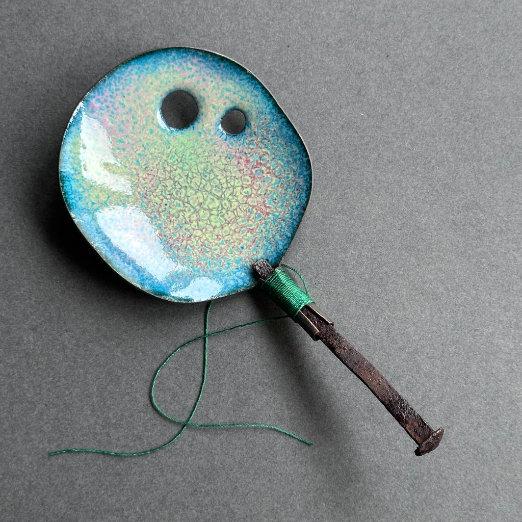 Decorative Enamel Spoon 'Flat Nail’