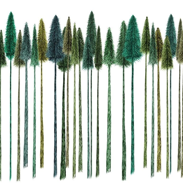 30cm Lamp Shade 'Green Trees’