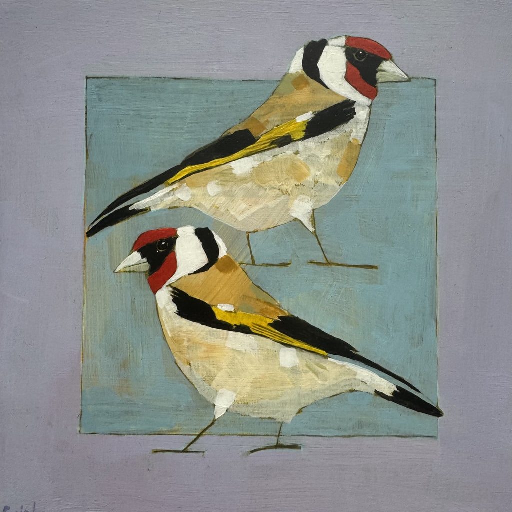 Acrylic on Board - ‘Two Goldfinches’