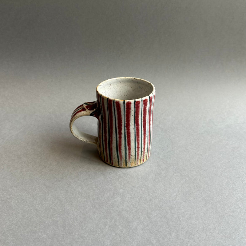 Small Mug - Red Pinstripe