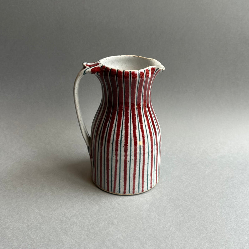 Small Jug - Red Pinstripe