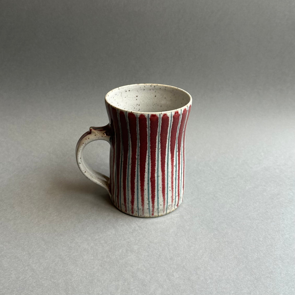 Large Mug - Red Pinstripe
