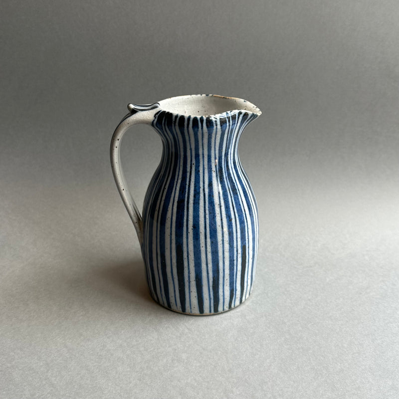 Small Jug - Blue Pinstripe