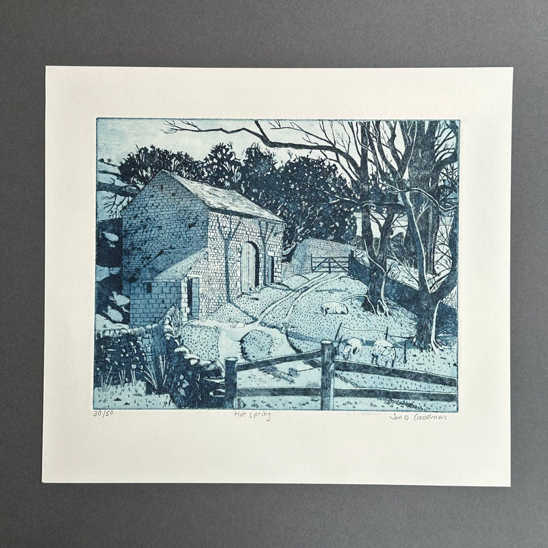 Etching - Hot Spring - Unframed